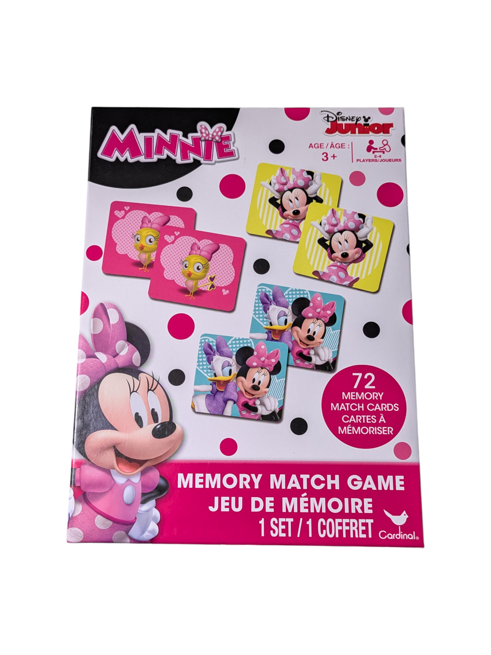 Disney Junior - Minnie Mouse Memory Match Game - by Cardinal - Great Condition